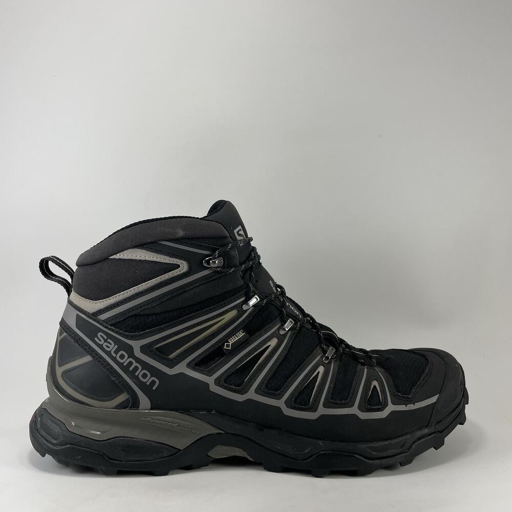 Salomon X Ultra Mid 2 GTX Mens Gore-Tex Trail Backpacking Boots Black Size 13